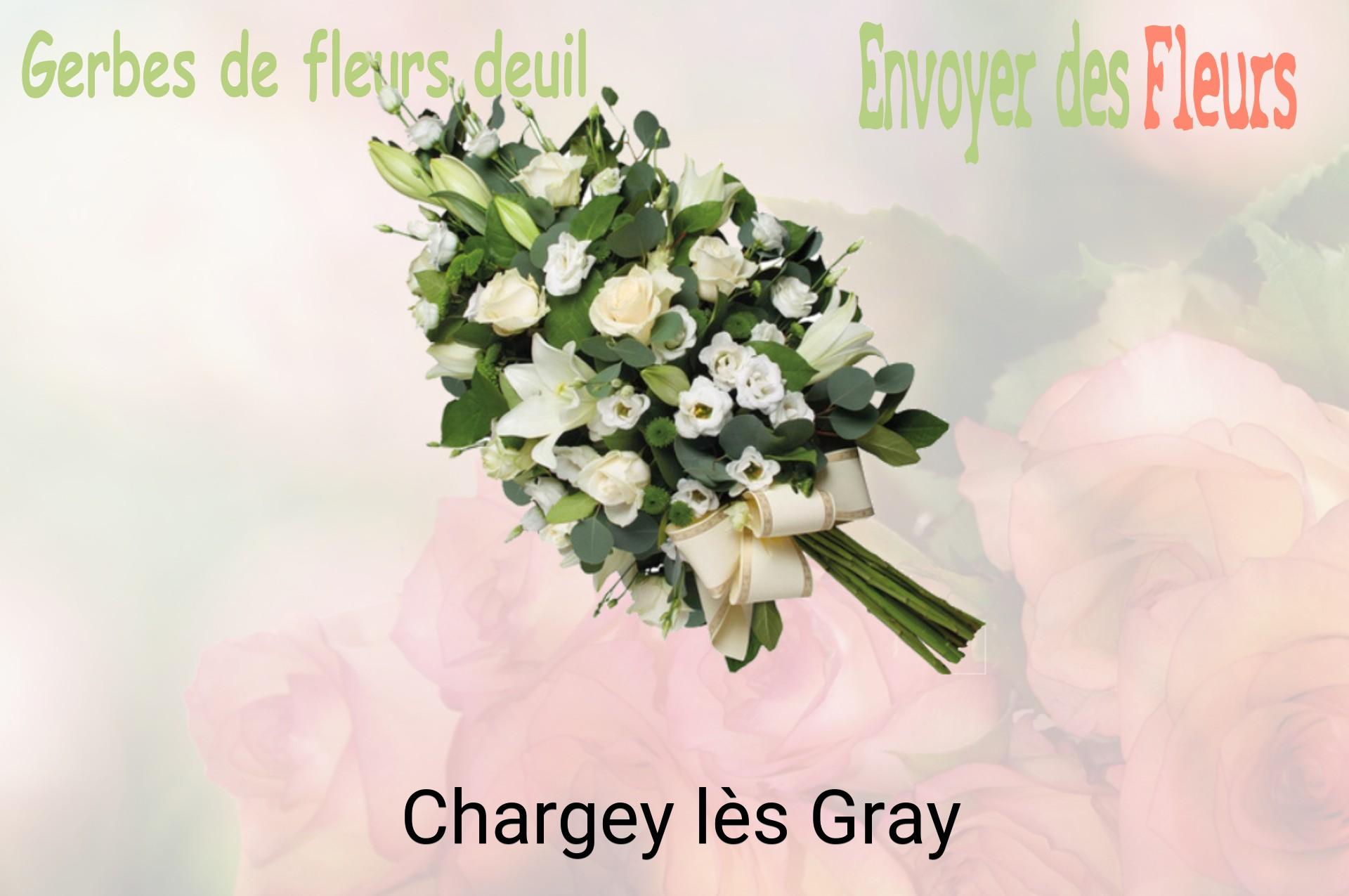 Gerbe de fleurs de deuil livrée à Chargey-lès-Gray